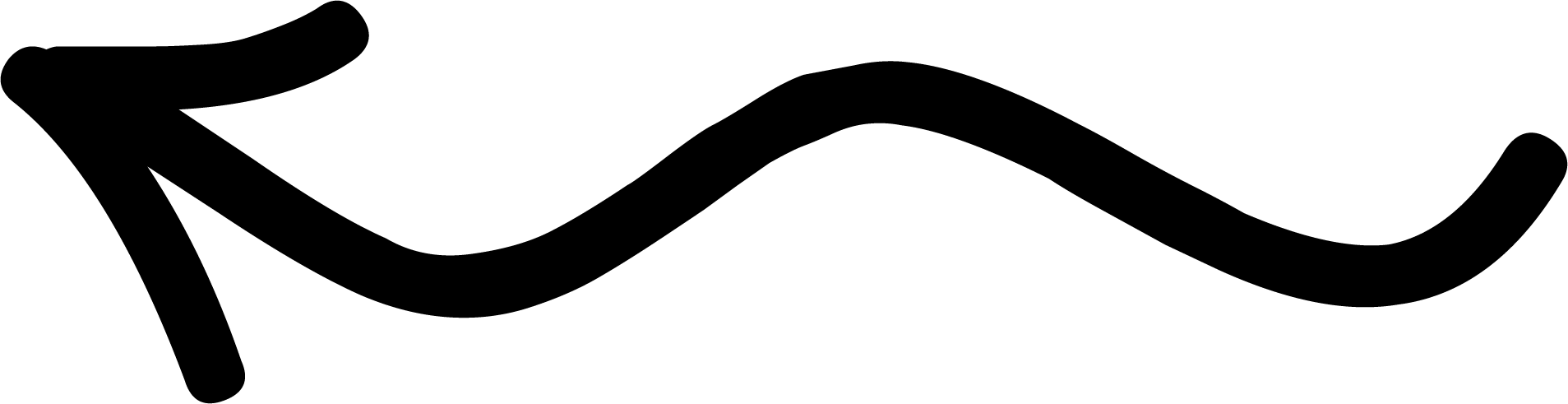 Squiggly arrow